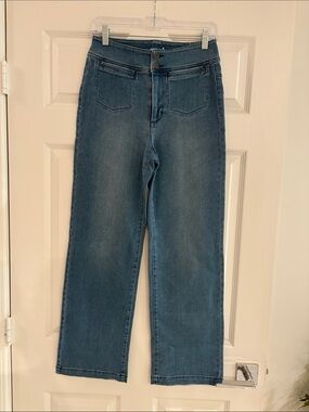 Classic High-Waist Wide-Leg Women's J McLaughlin Jeans - Blue